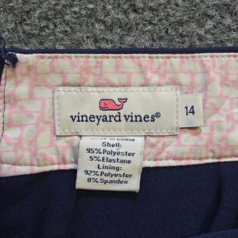 Vineyard Vines Skirt Womens Size 14 Blue Skort Shorts Preppy Golf Tennis Capsule - Picture 3 of 11